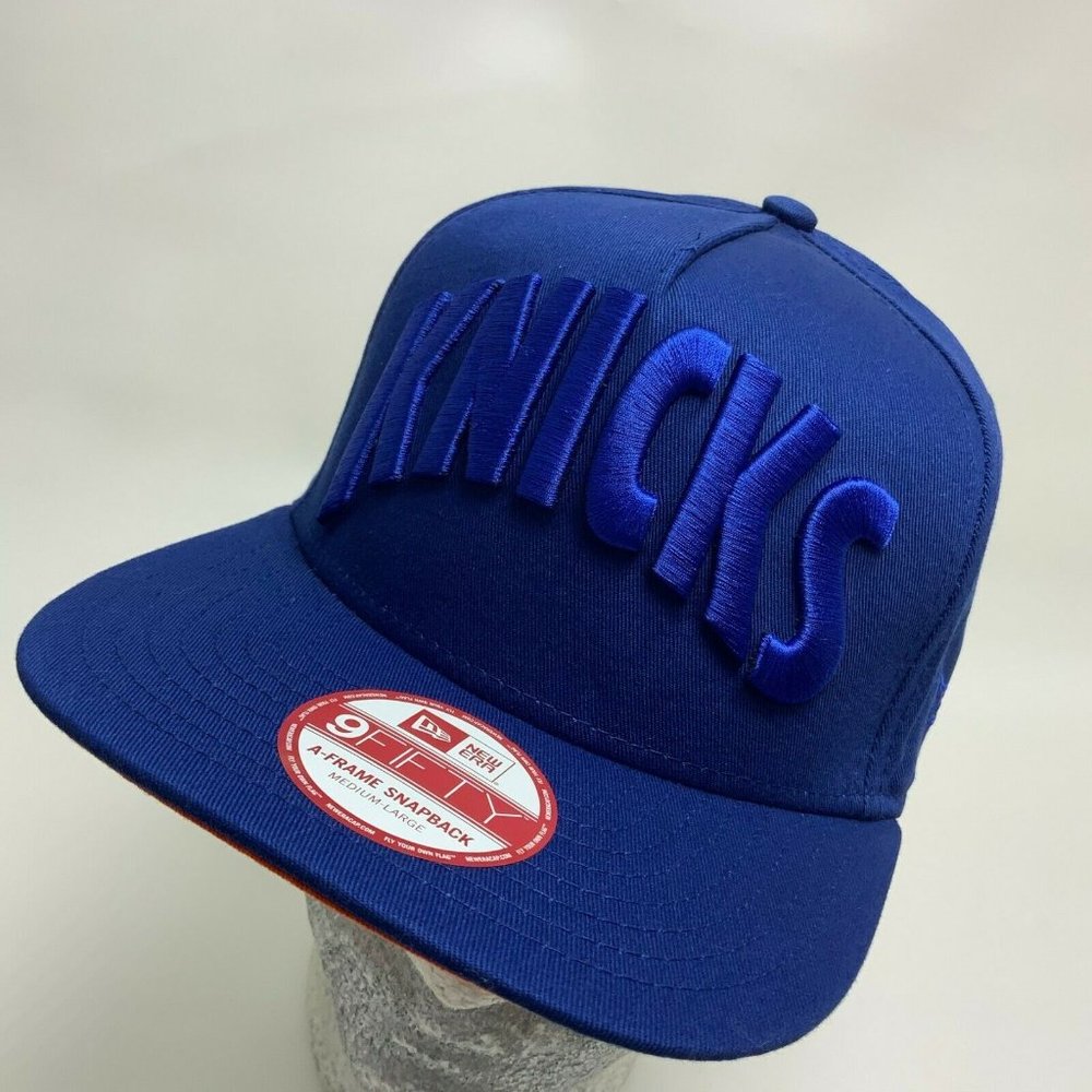 New Era Cap NBA NY Knicks Royal Blue Orange 9FIFTY SnapBack Hat